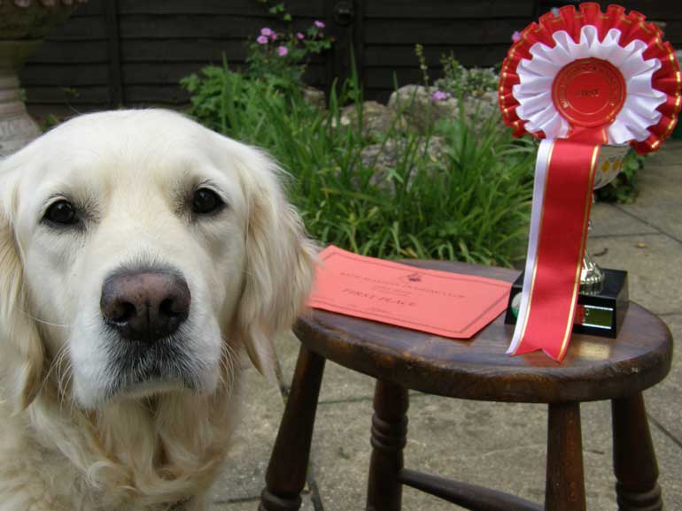 Evie winning B class at Bath ATC 2009