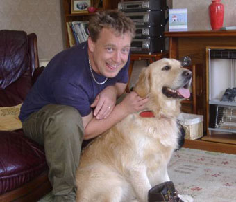 Monty with his Dad